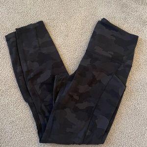 Lululemon Align Pant Pocket Leggings High Rise Camo Camouflage Size 6 25”